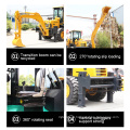 Hengwang HW25-30 four wheel backhoe loader with Powerful motivation